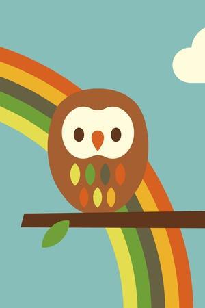 Owl and Rainbow
