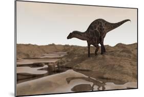 Dicraeosaurus on Desert Terrain-Stocktrek Images-Mounted Art Print