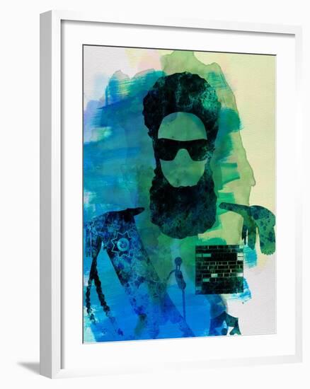 Dictator Watercolor 1-Lora Feldman-Framed Art Print