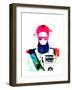 Dictator Watercolor 2-Lora Feldman-Framed Art Print