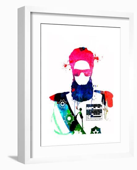 Dictator Watercolor 2-Lora Feldman-Framed Art Print