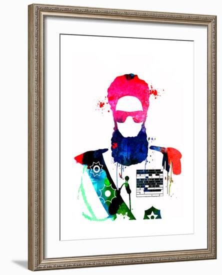 Dictator Watercolor 2-Lora Feldman-Framed Art Print