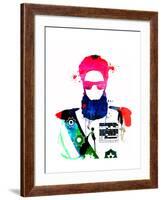 Dictator Watercolor 2-Lora Feldman-Framed Art Print