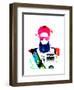 Dictator Watercolor 2-Lora Feldman-Framed Art Print