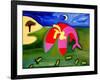 Did they really do it ?, 1997, (oil on linen)-Cristina Rodriguez-Framed Giclee Print