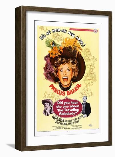 Did You Hear the One About the Traveling Saleslady?, 1968-null-Framed Art Print