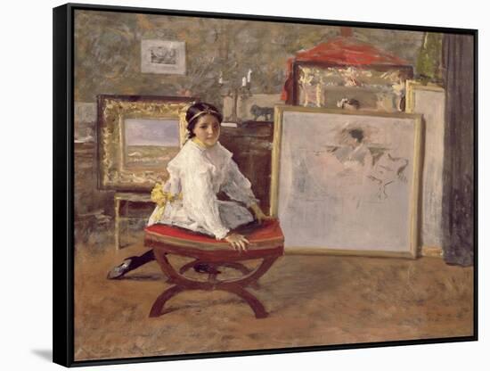 Did You Speak to Me?, C.1897-William Merritt Chase-Framed Stretched Canvas