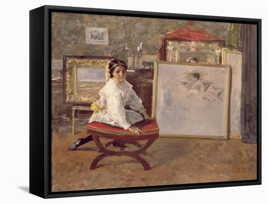 Did You Speak to Me?, C.1897-William Merritt Chase-Framed Stretched Canvas