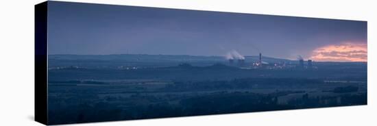 Didcot Power Station at Dusk, Oxfordshire, England, United Kingdom, Europe-Ian Egner-Stretched Canvas