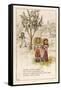 Diddlty Diddlty Dumpty the Cat Ran up the Plum Tree-Kate Greenaway-Framed Stretched Canvas