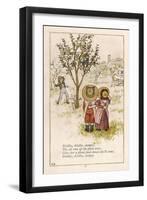 Diddlty Diddlty Dumpty the Cat Ran up the Plum Tree-Kate Greenaway-Framed Art Print