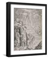 Dido and Aeneas Sheltering in a Cave-Francis Cleyn-Framed Giclee Print