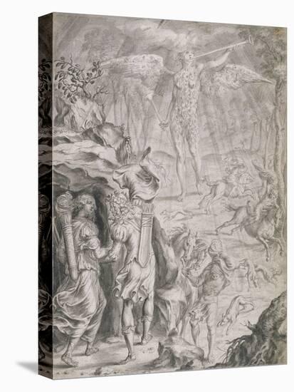 Dido and Aeneas Sheltering in a Cave-Francis Cleyn-Stretched Canvas