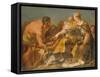 Dido Building Carthage-Giovan Battista Pittoni-Framed Stretched Canvas