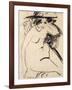 Dido with Hat-Ernst Ludwig Kirchner-Framed Giclee Print