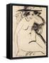 Dido with Hat-Ernst Ludwig Kirchner-Framed Stretched Canvas