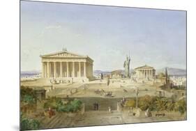 Die Akropolis Von Athen Zur Zeit des Perikles 444 V.Chr, 1851-Ludwig Lange-Mounted Premium Giclee Print