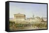 Die Akropolis Von Athen Zur Zeit des Perikles 444 V.Chr, 1851-Ludwig Lange-Framed Stretched Canvas