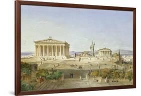 Die Akropolis Von Athen Zur Zeit des Perikles 444 V.Chr, 1851-Ludwig Lange-Framed Giclee Print