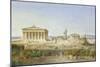 Die Akropolis Von Athen Zur Zeit des Perikles 444 V.Chr, 1851-Ludwig Lange-Mounted Giclee Print