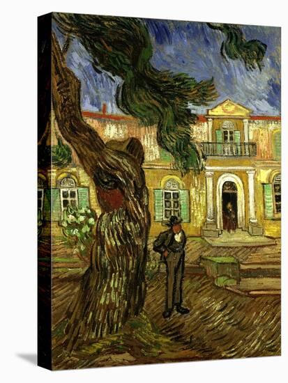 Die Anstalt Saint-Paul-De-Mausole in Saint-Rémy, 1889-Vincent van Gogh-Stretched Canvas