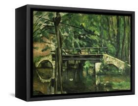 Die Bruecke in Maincy. Gegen 1879-Paul Cézanne-Framed Stretched Canvas