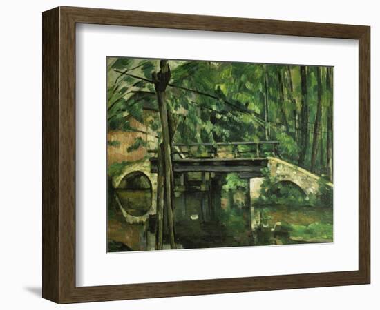 Die Bruecke in Maincy. Gegen 1879-Paul Cézanne-Framed Giclee Print