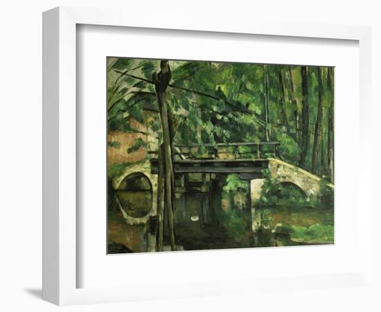 Die Bruecke in Maincy. Gegen 1879-Paul Cézanne-Framed Giclee Print