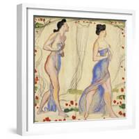 Die Cempfindung I: Study-Ferdinand Hodler-Framed Giclee Print