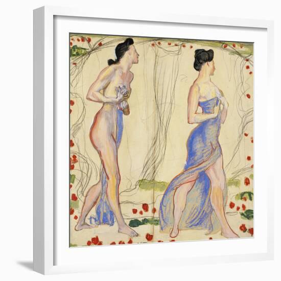 Die Cempfindung I: Study-Ferdinand Hodler-Framed Giclee Print