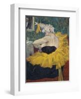 Die Clownesse Cha-U-Kao, 1895-Henri de Toulouse-Lautrec-Framed Giclee Print