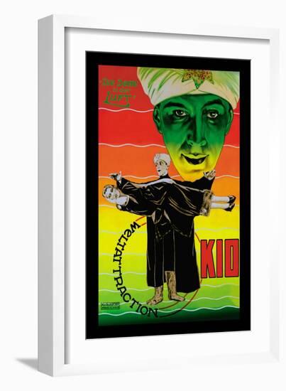 Die Dame in Der Luft: Weltattraction Kio-null-Framed Art Print