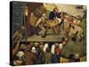 Die Ehebrecher, Ausschnitt Aus Einem Gemaelde 'Doerfliches Fest'-Pieter Brueghel the Younger-Stretched Canvas