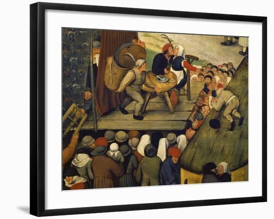 Die Ehebrecher, Ausschnitt Aus Einem Gemaelde 'Doerfliches Fest'-Pieter Brueghel the Younger-Framed Giclee Print