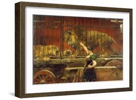 Die eifersüchtige Löwin-Paul Meyerheim-Framed Giclee Print