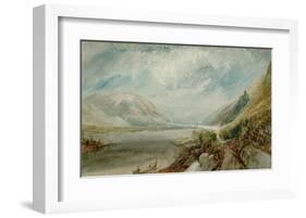 Die Einmuendung der Lahn, 1817-J M W Turner-Framed Giclee Print