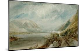 Die Einmuendung der Lahn, 1817-J M W Turner-Mounted Giclee Print