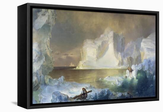 Die Eisberge. 1861-Frederic Edwin Church-Framed Stretched Canvas