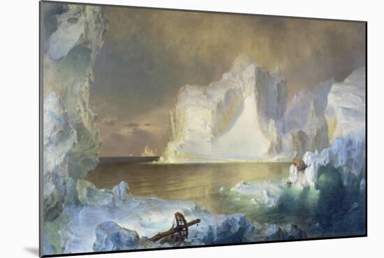 Die Eisberge. 1861-Frederic Edwin Church-Mounted Giclee Print