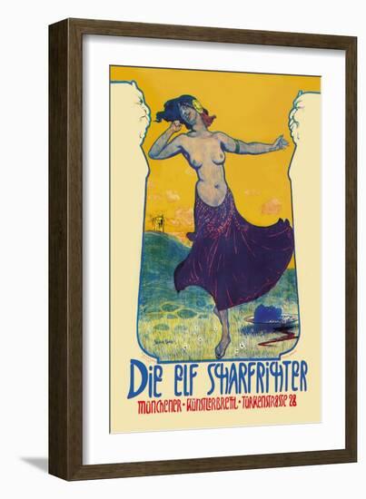 Die Elf Scharfrichter-Serapion Grab-Framed Art Print