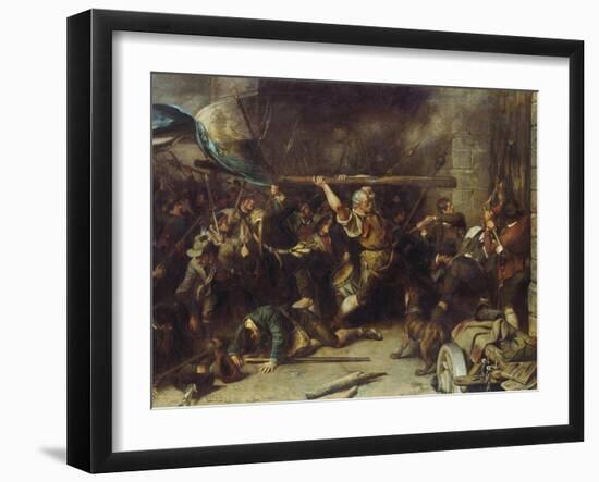 Die Erstuermung Des Roten Tores (Oder: Der Schmied Von Kochel), 1881-Franz Von Defregger-Framed Giclee Print