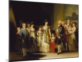 Die Familie Karls Iv. Von Spanien, 1800/1801-Francisco de Goya-Mounted Giclee Print