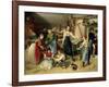 Die Fleißige Tischlerfamilie (The Diligent Carpenter Family)-Johann Baptist Reiter-Framed Giclee Print