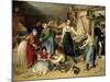 Die Fleißige Tischlerfamilie (The Diligent Carpenter Family)-Johann Baptist Reiter-Mounted Giclee Print
