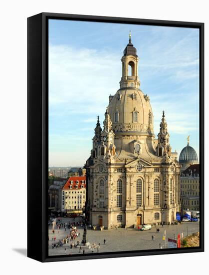 Die Frauenkirche in Dresden-Matthias Rietschel-Framed Stretched Canvas