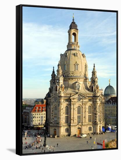 Die Frauenkirche in Dresden-Matthias Rietschel-Framed Stretched Canvas