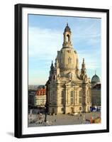 Die Frauenkirche in Dresden-Matthias Rietschel-Framed Premium Photographic Print
