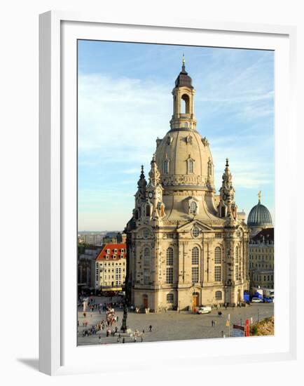 Die Frauenkirche in Dresden-Matthias Rietschel-Framed Premium Photographic Print