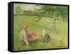 Die Gänsehirtin. 1893-Camille Pissarro-Framed Stretched Canvas