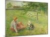 Die Gänsehirtin. 1893-Camille Pissarro-Mounted Giclee Print